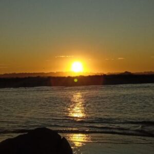 "Atardecer en la costa argentina partido de Mar Chiquita"